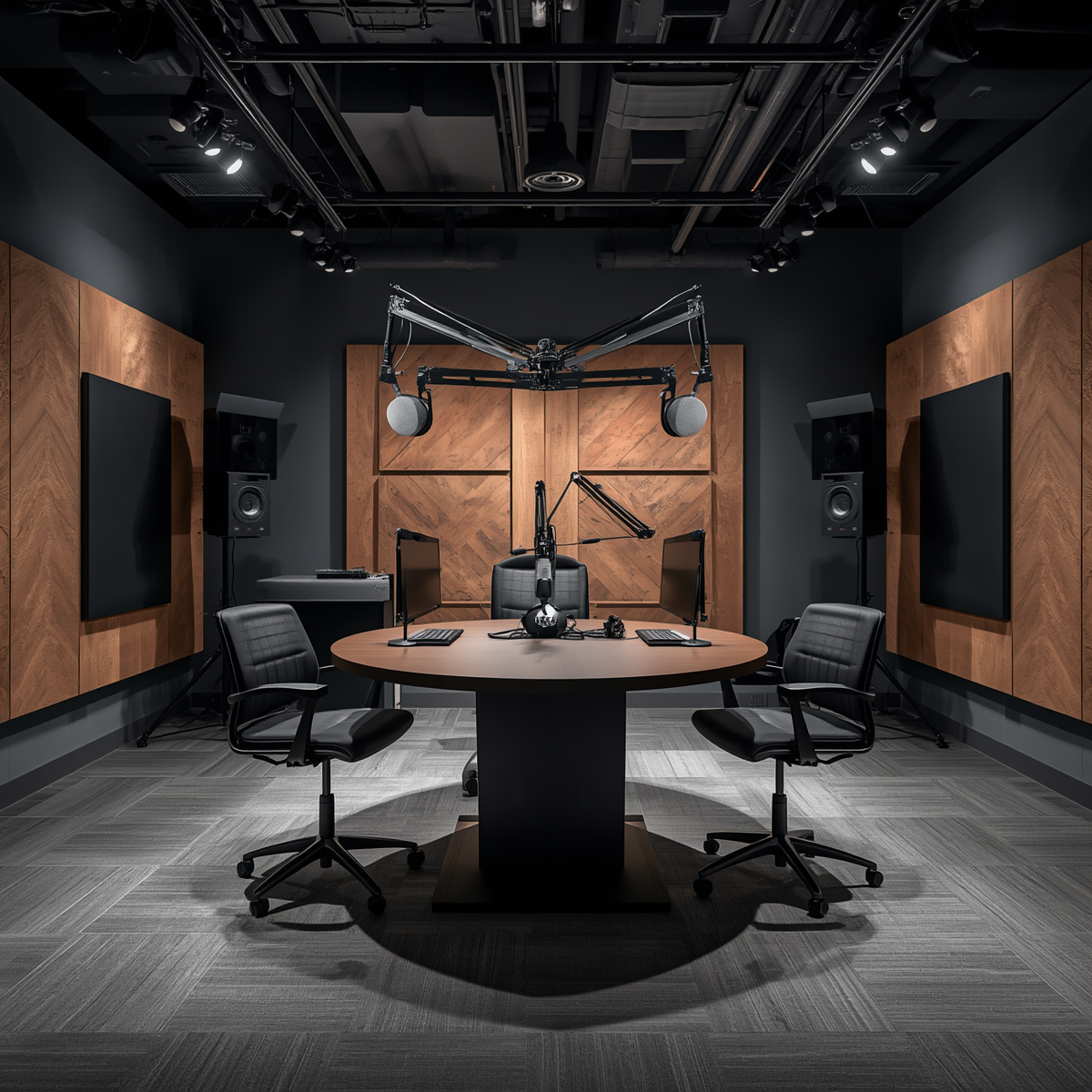 Centennial Podcast Studio recording room